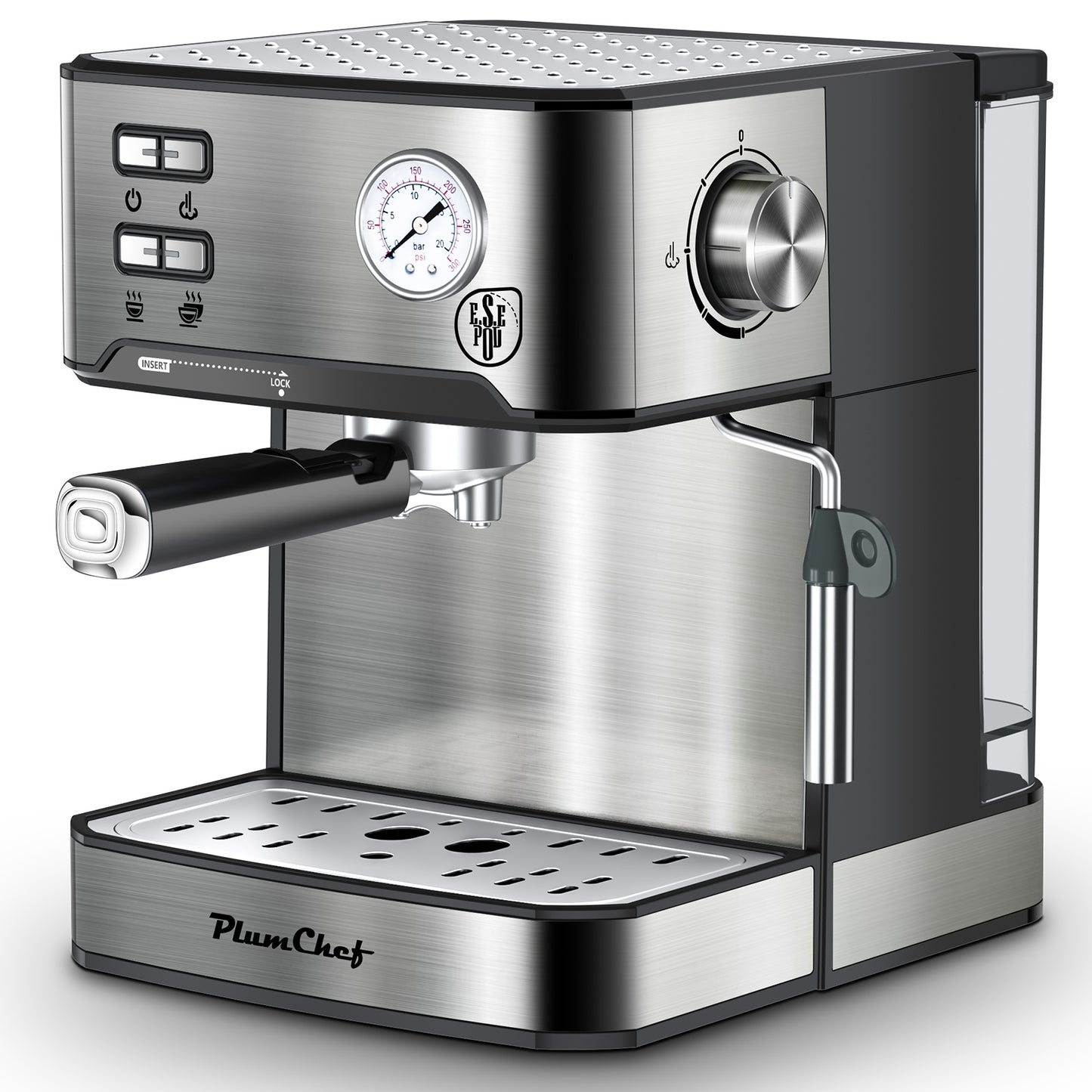 BrewMaster Pro: 20-Bar Espresso & Milk Frother