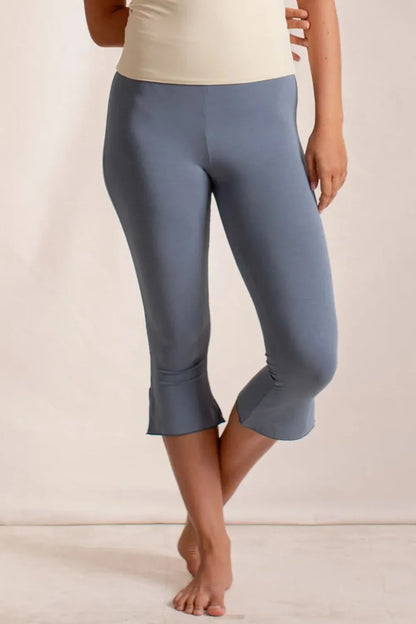 Side Slit Capris Leggings - Premium Leggings from Trendsi - Just $29.40! Shop now at Handbags Specialist Headquarter