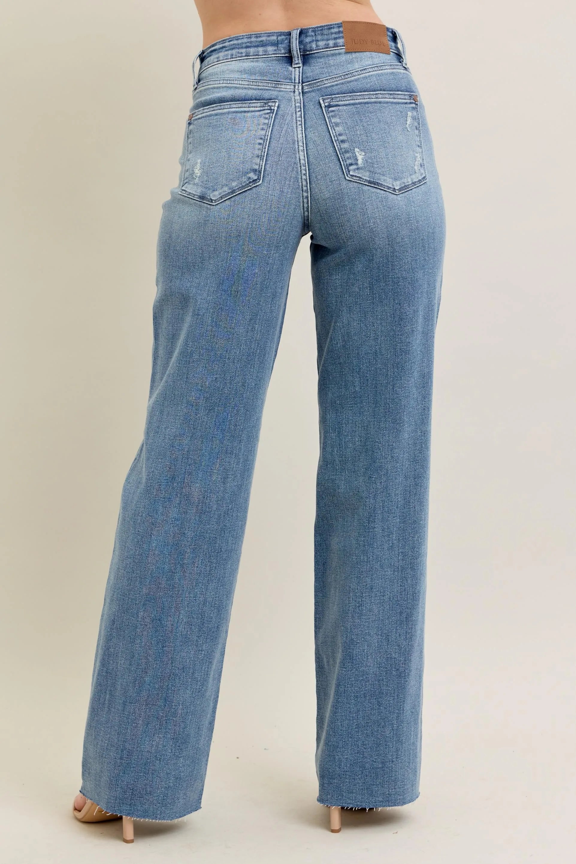 Judy Blue Full Size V - Front Baggy Jeans Plus Size - Premium Women / Jeans & Denim from Trendsi - Just $72.99! Shop now at Handbags Specialist Headquarter