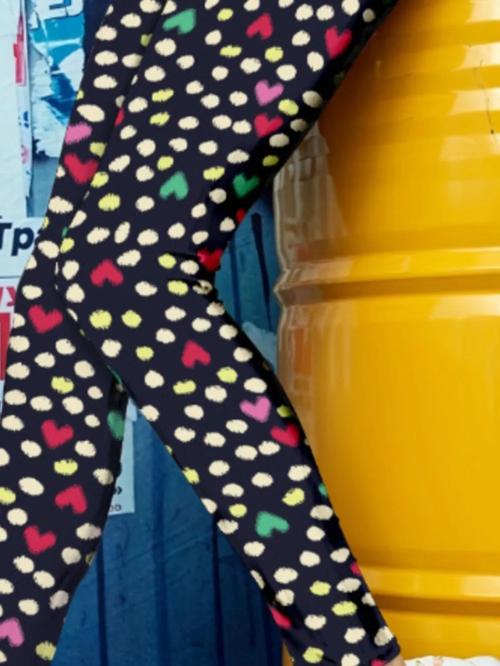 Printed High Waist Skinny Leggings - Premium Leggings from Trendsi - Just $36.72! Shop now at Handbags Specialist Headquarter