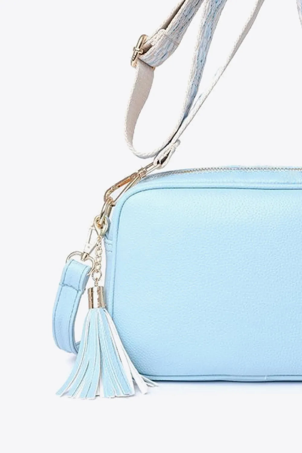 PU Leather Tassel Crossbody Bag - Premium handbags from Trendsi - Just $39.99! Shop now at Handbags Specialist Headquarter