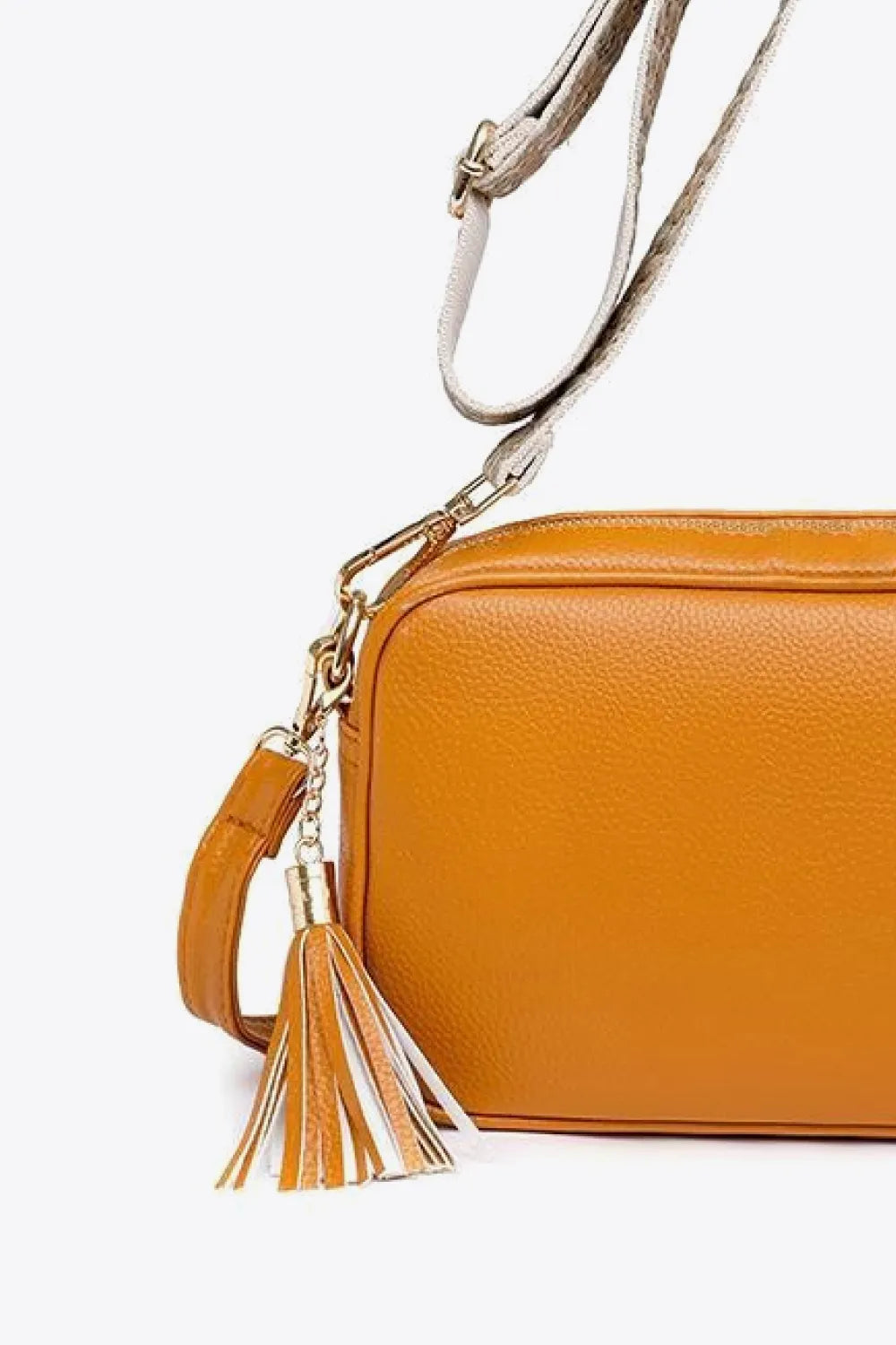 PU Leather Tassel Crossbody Bag - Premium handbags from Trendsi - Just $39.99! Shop now at Handbags Specialist Headquarter