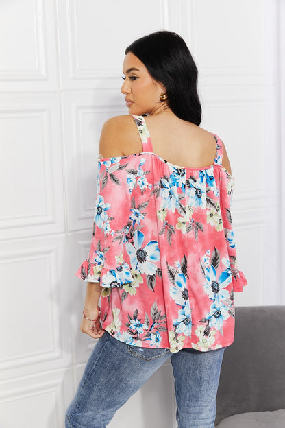 Sew In Love Full Size Fresh Take  Floral Cold-Shoulder Top - Premium Women / Jeans & Denim from Trendsi - Just $42! Shop now at Handbags Specialist Headquarter