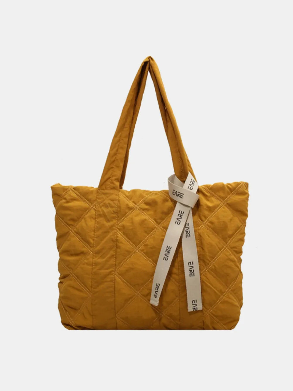 Quilted Nylon Large Tote Bag - Premium Tote Bag from Trendsi - Just $39.99! Shop now at Handbags Specialist Headquarter