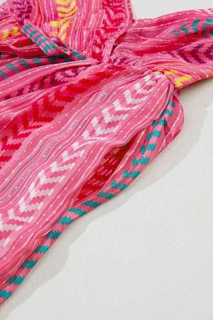 Printed Surplice Maxi Cami Dress - Premium Maxi Dress from Trendsi - Just $69.99! Shop now at Handbags Specialist Headquarter