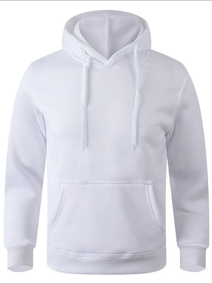 Men's Full Size Drawstring Long Sleeve Hoodie Plus Size - Premium Men's Sweatshirts from Trendsi - Just $20.66! Shop now at Handbags Specialist Headquarter