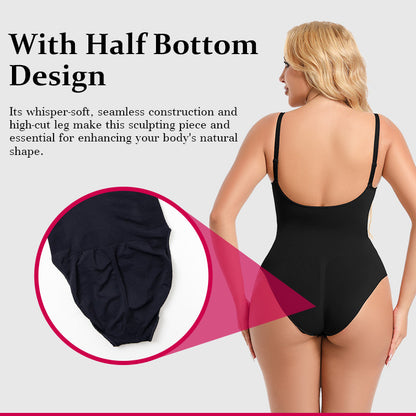 CurvySculpt Seamless Shaper Bodysuit for Women