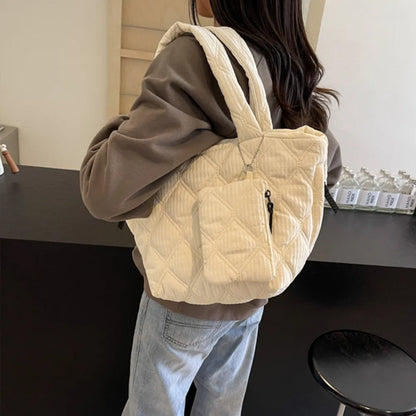 Polyester Medium Tote Bag - Premium Tote Bag from Trendsi - Just $32.99! Shop now at Handbags Specialist Headquarter