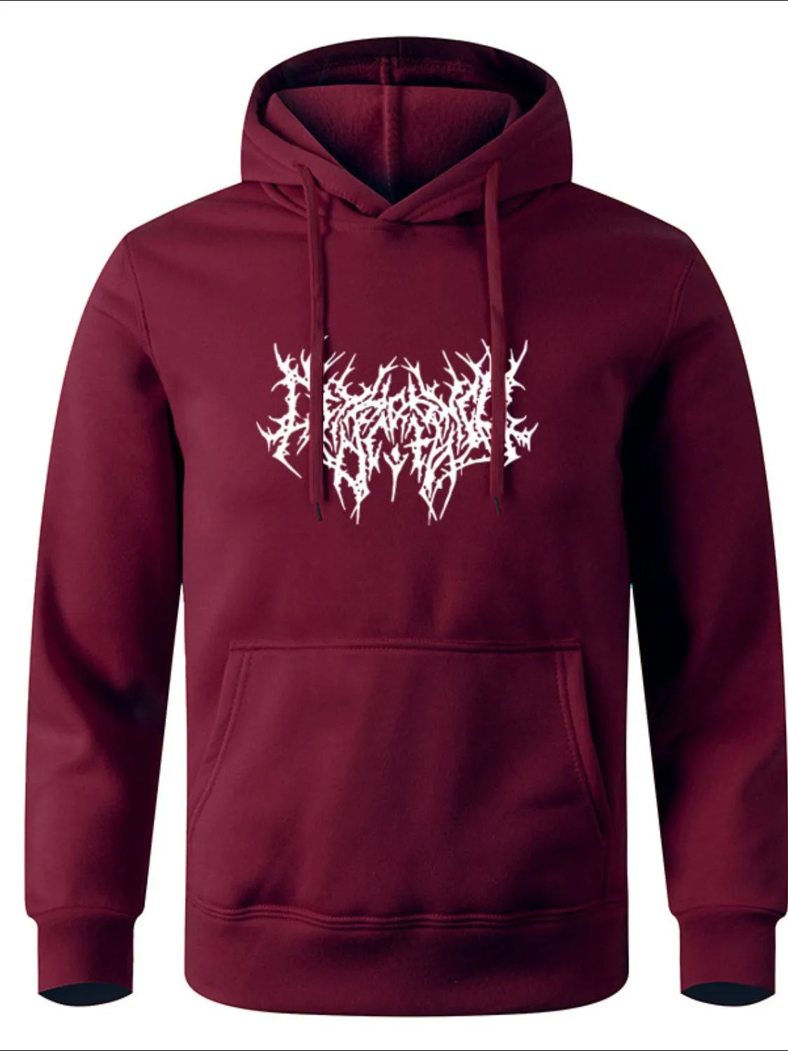 Men's Full Size Drawstring Graphic Long Sleeve Hoodie Plus Size - Premium Men's Sweatshirts from Trendsi - Just $22.58! Shop now at Handbags Specialist Headquarter