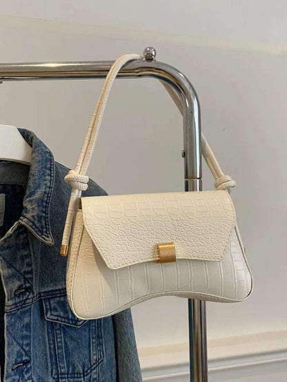 PU Leather Texture Crossbody Bag - Premium Crossbody Bag from Trendsi - Just $19.99! Shop now at Handbags Specialist Headquarter