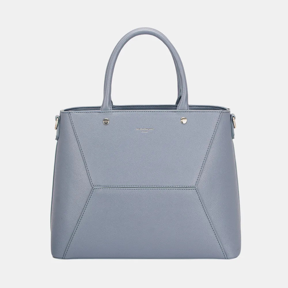David Jones PU Leather Handbag - Premium Tote Bag from Trendsi - Just $44.99! Shop now at Handbags Specialist Headquarter