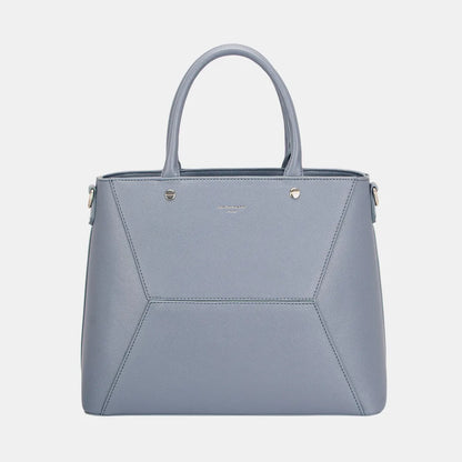 David Jones PU Leather Handbag - Premium Tote Bag from Trendsi - Just $44.99! Shop now at Handbags Specialist Headquarter