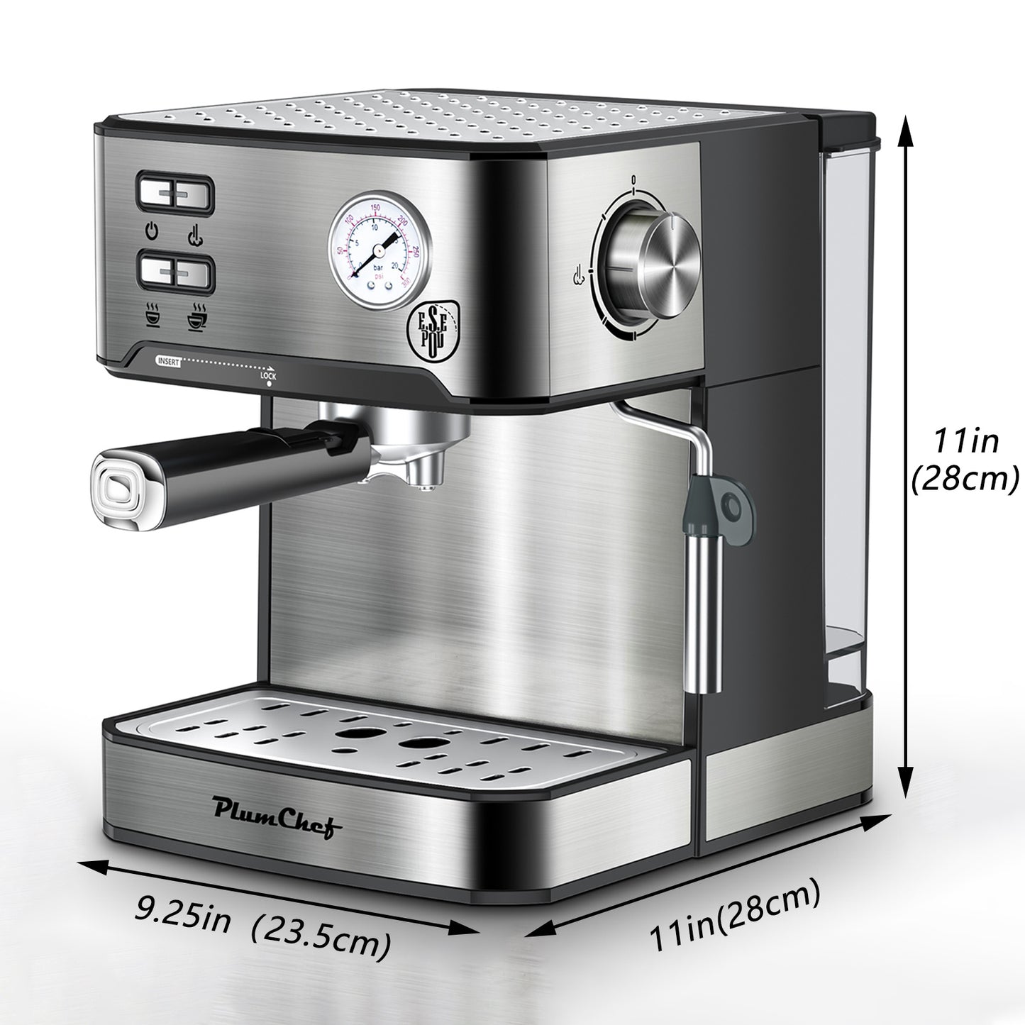 BrewMaster Pro: 20-Bar Espresso & Milk Frother