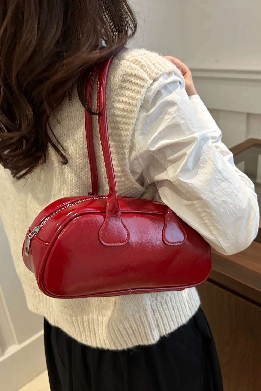 PU Leather Shoulder Bag - Premium Crossbody Bag from Trendsi - Just $18.99! Shop now at Handbags Specialist Headquarter