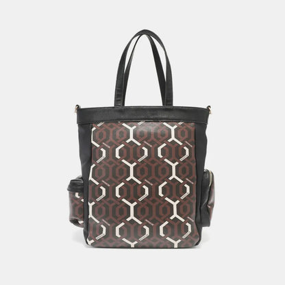 Nicole Lee USA Geometric Pattern Tote Bag - Premium Tote Bag from Trendsi - Just $70.99! Shop now at Handbags Specialist Headquarter