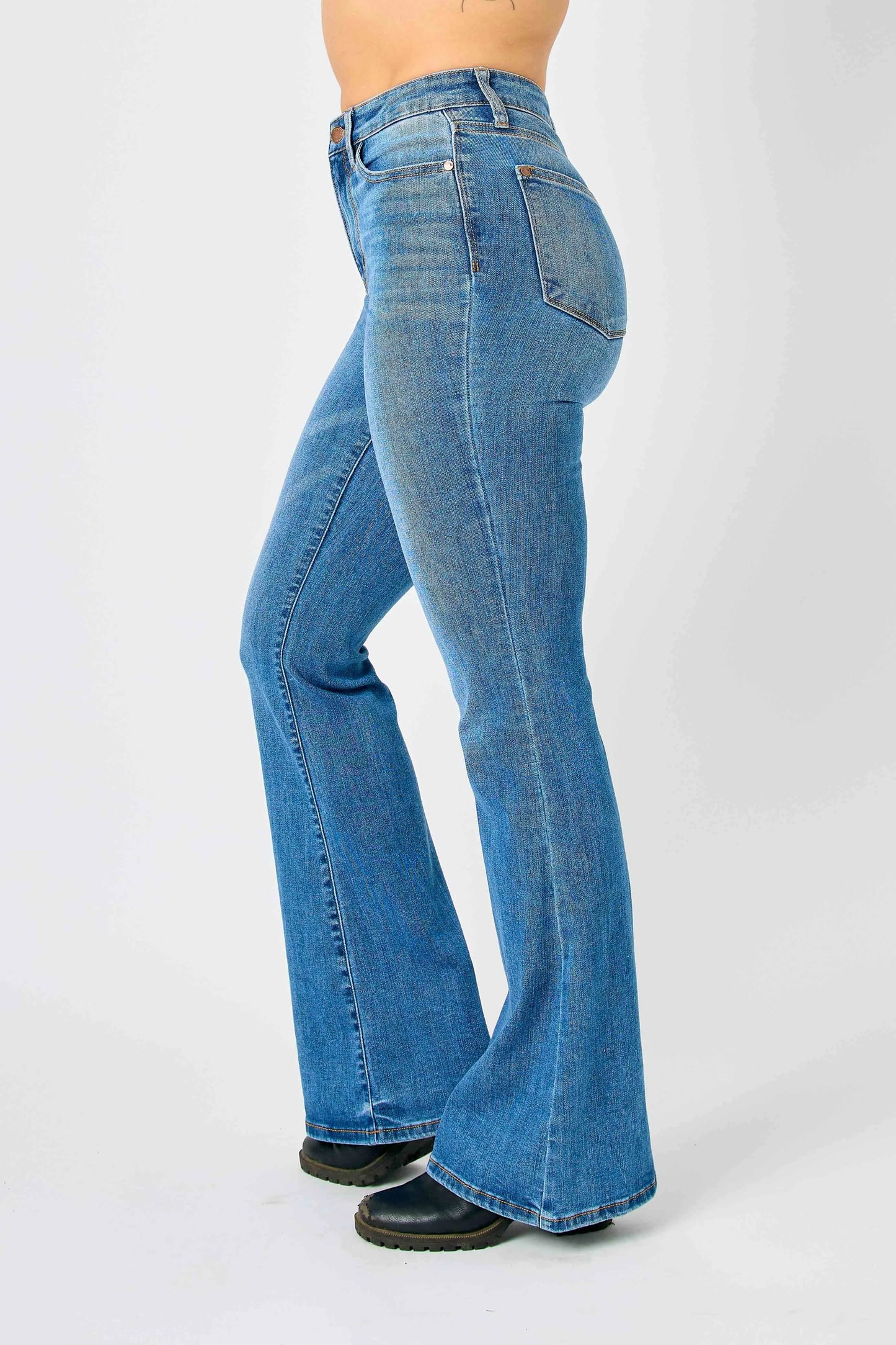 Judy Blue Full Size Hw Classic Flare Jeans Plus Size - Premium Women / Jeans & Denim from Trendsi - Just $67.99! Shop now at Handbags Specialist Headquarter