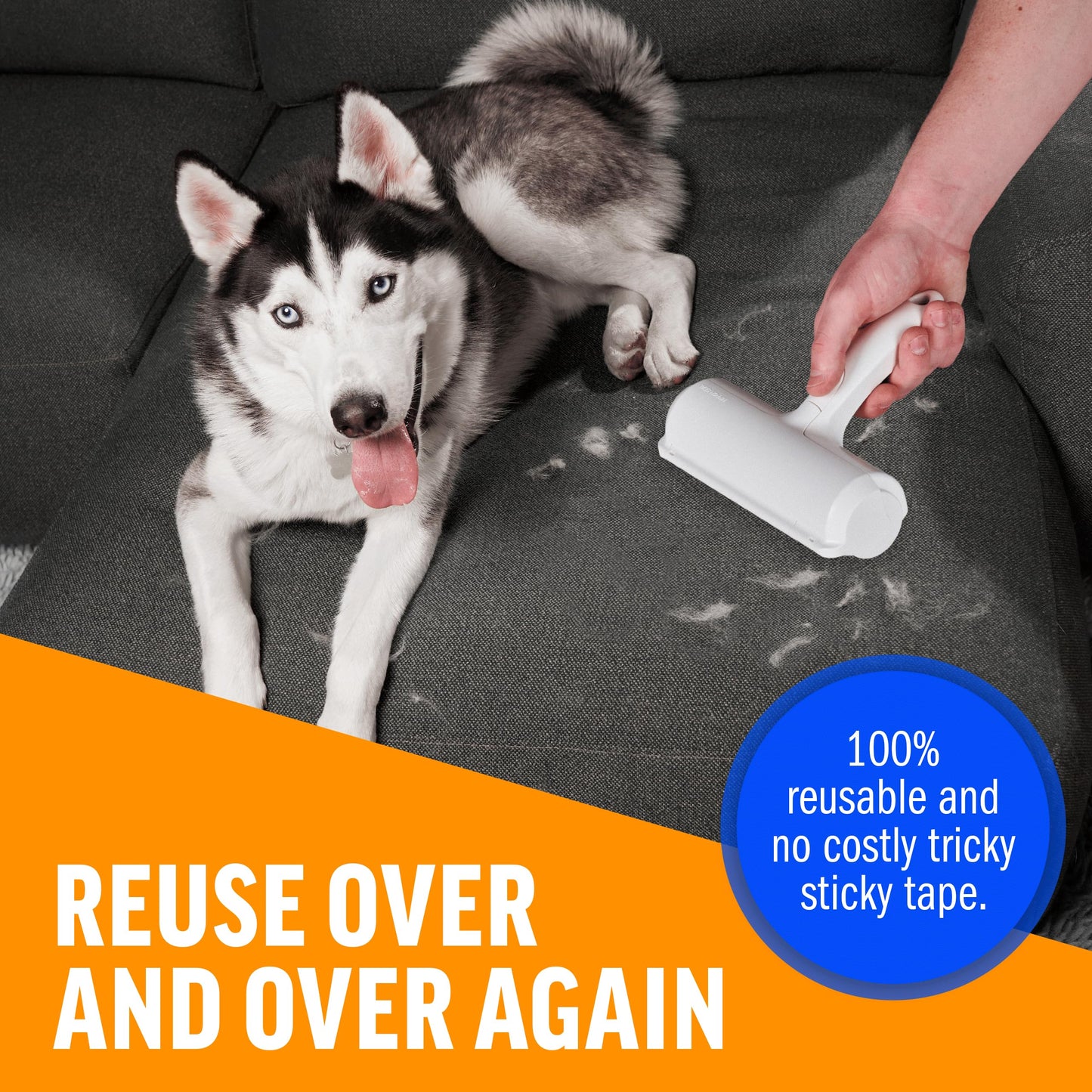 FurAway Roller: Eco Lint Remover for Pets & Furniture