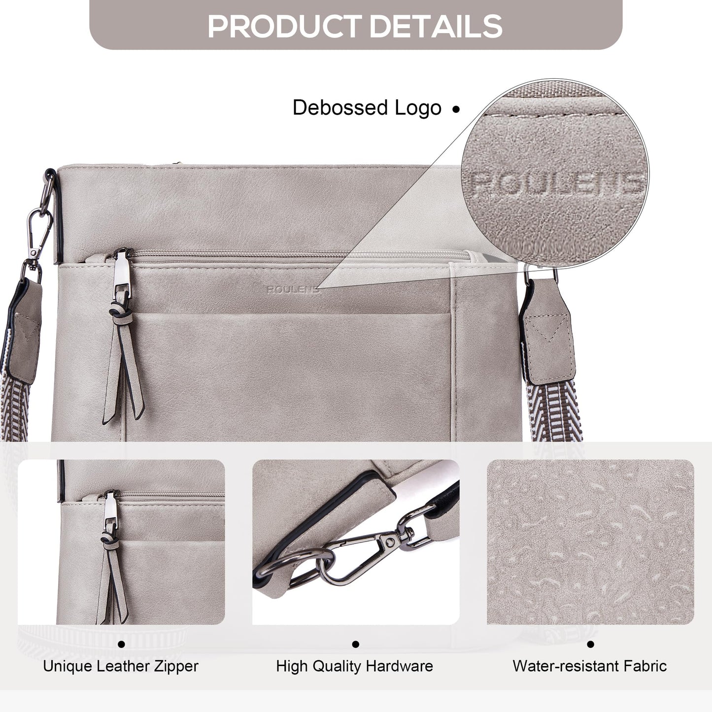 Chic Leather Crossbody with Card Slots for Women