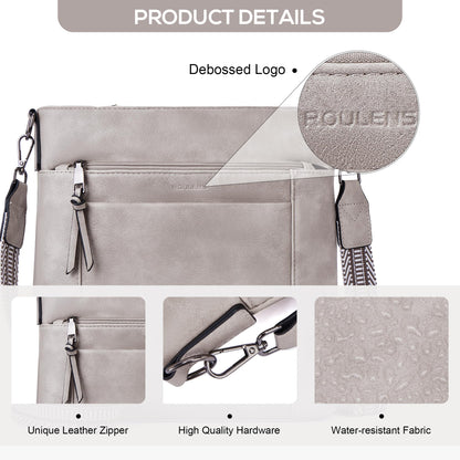 Chic Leather Crossbody with Card Slots for Women