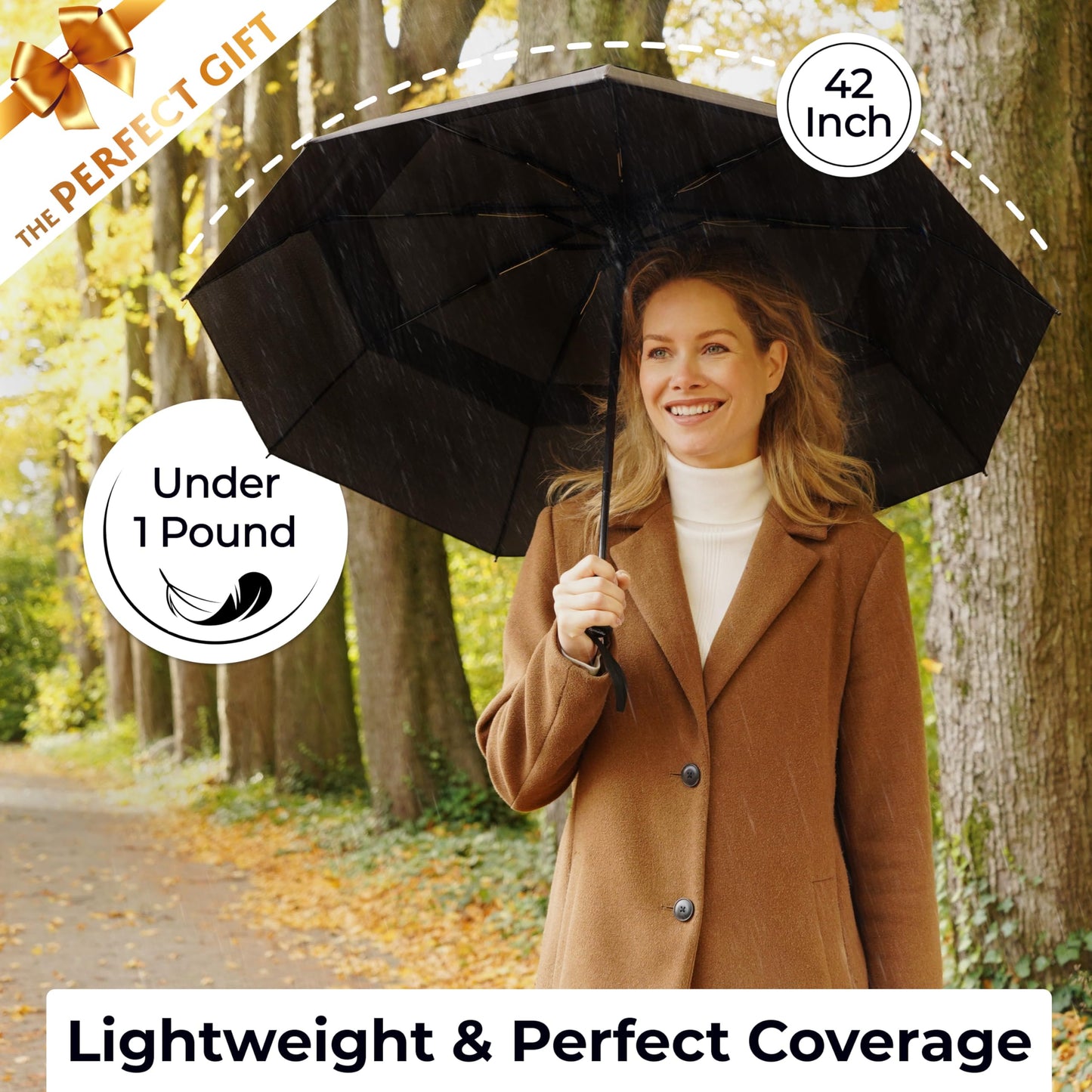 TUMELLA Elite Windproof Travel Umbrella