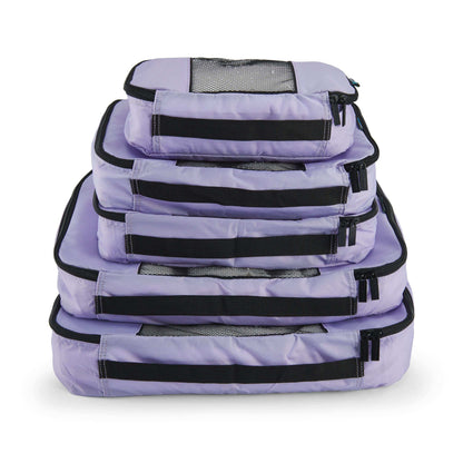 TravelWise Weekender Packing Cube Set - Silver 5-Piece