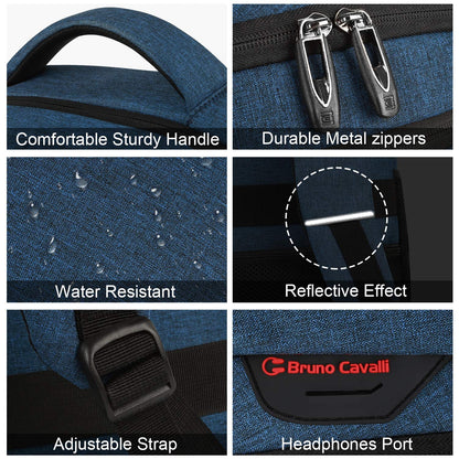 SecureSlim Laptop Backpack with USB & Water Resistance