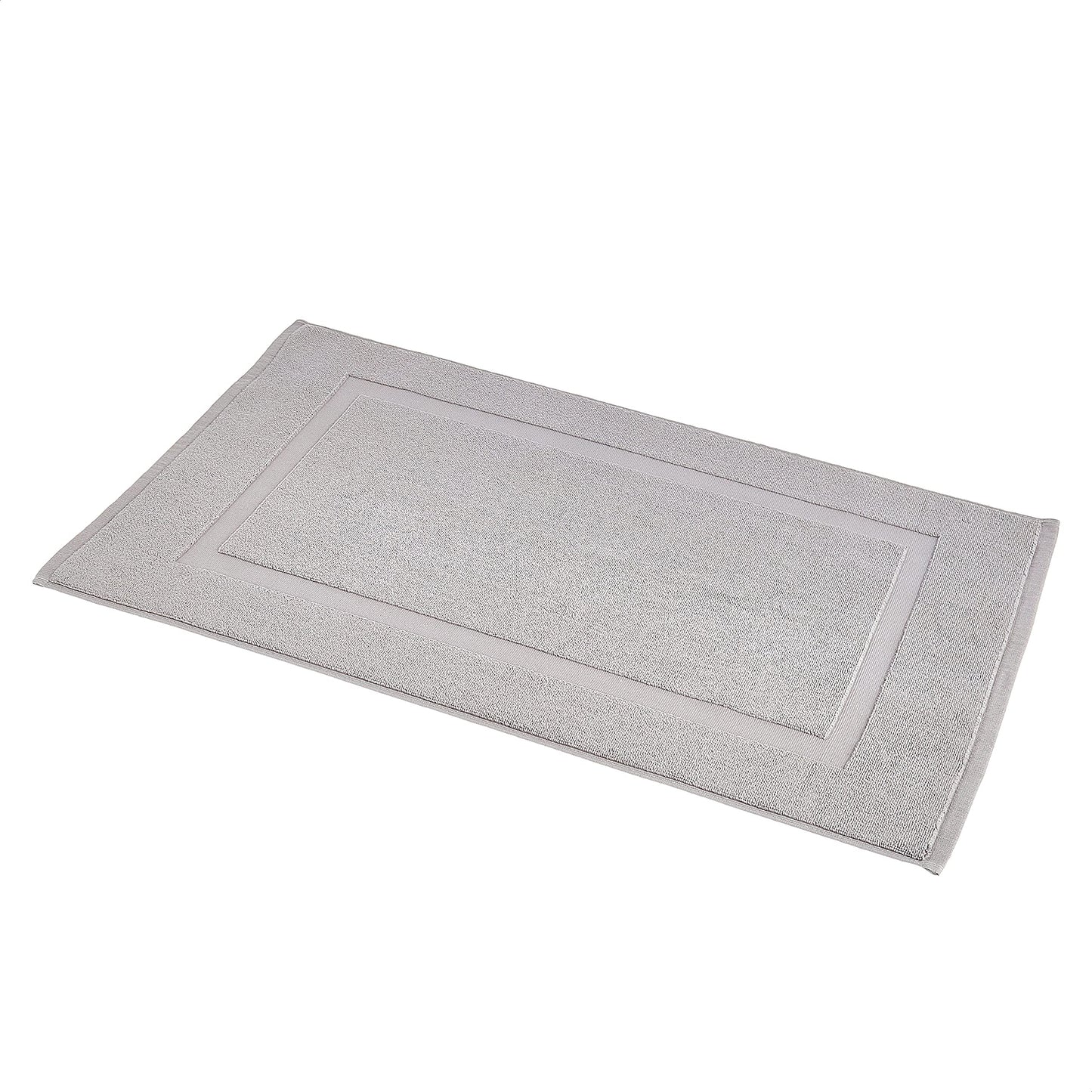 Soft Silver Banded Bath Rug Mat - Handbags Specialist Headquarter