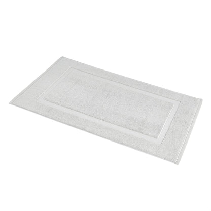 Soft Silver Banded Bath Rug Mat - Handbags Specialist Headquarter