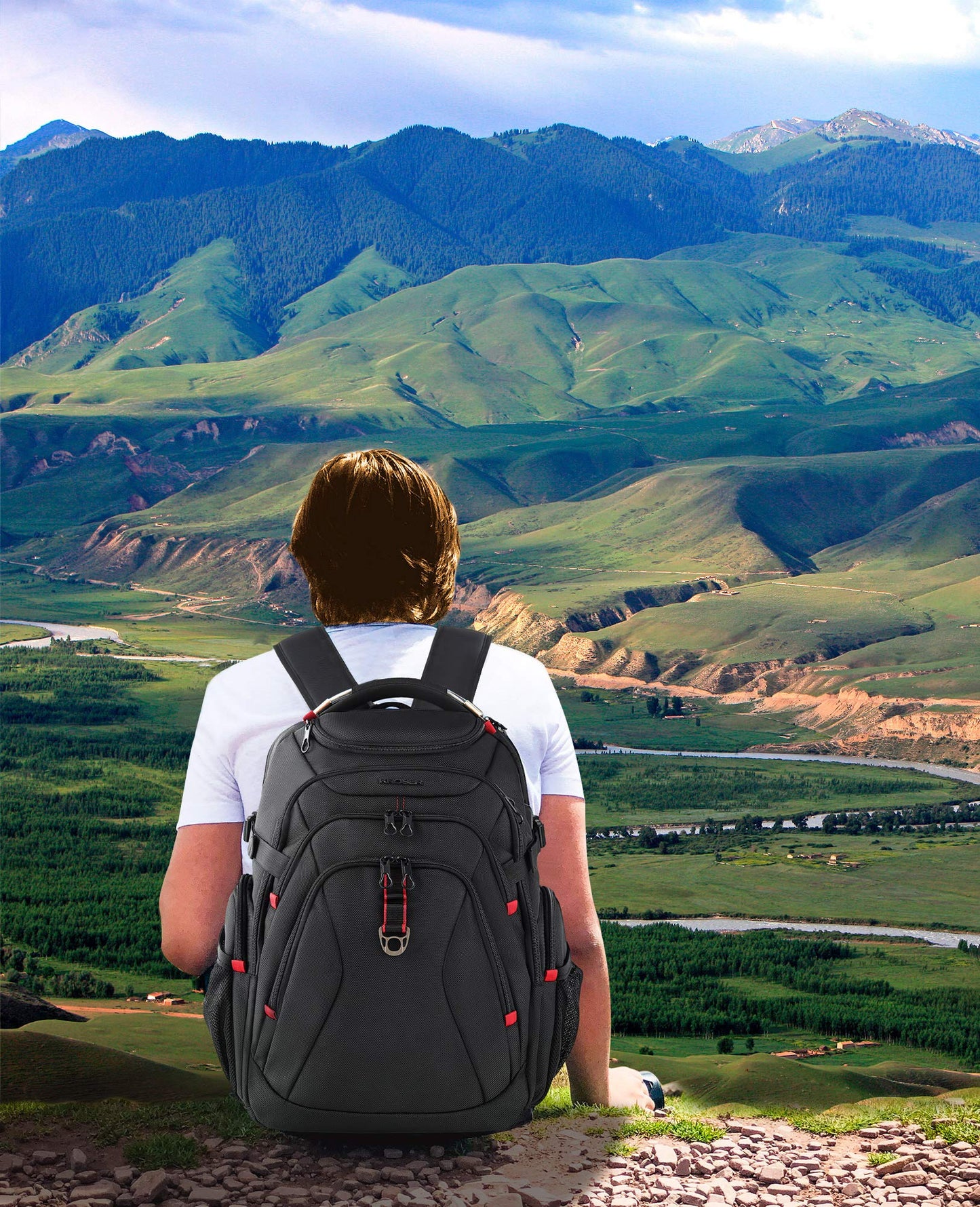 KROSER XL Shield Backpack - RFID & Water-Repellent