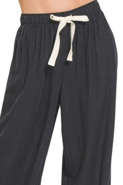 Zenana Linen Drawstring Pants - Premium Women Pants from Trendsi - Just $36.99! Shop now at Handbags Specialist Headquarter