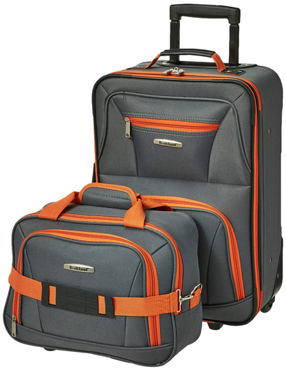 Rockland Expandable Dot Luggage Set - 2 Piece