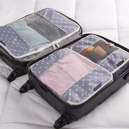 TravelWise Weekender Packing Cube Set - Silver 5-Piece