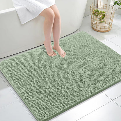 OLANLY Luxe Chenille Bath Mat - Quick Dry & Soft