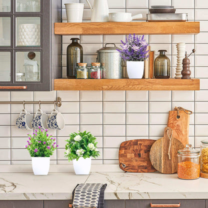 Rose Mini Potted Faux Plants - 2 Pack Decor