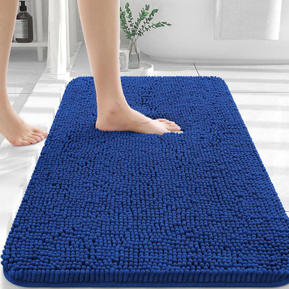 OLANLY Luxe Chenille Bath Mat - Quick Dry & Soft