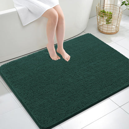 OLANLY Luxe Chenille Bath Mat - Quick Dry & Soft