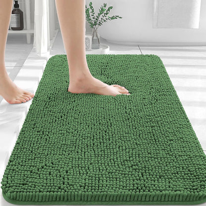 OLANLY Luxe Chenille Bath Mat - Quick Dry & Soft