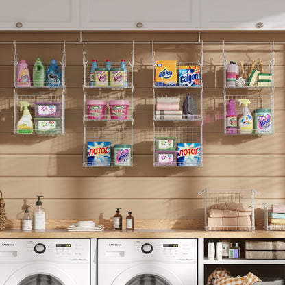 3-Tier Rotating Laundry Basket Organizer