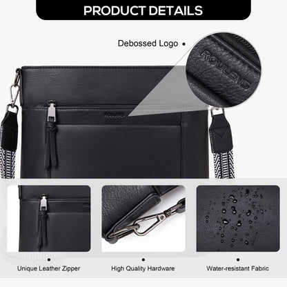 Chic Leather Crossbody with Card Slots for Women