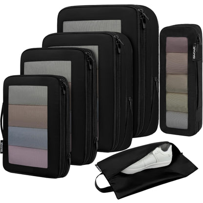 BAGAIL Expandable Travel Compression Cubes Set
