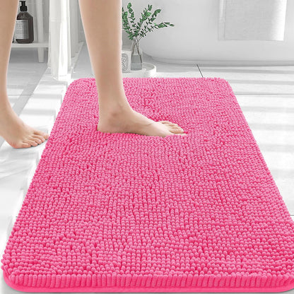 OLANLY Luxe Chenille Bath Mat - Quick Dry & Soft