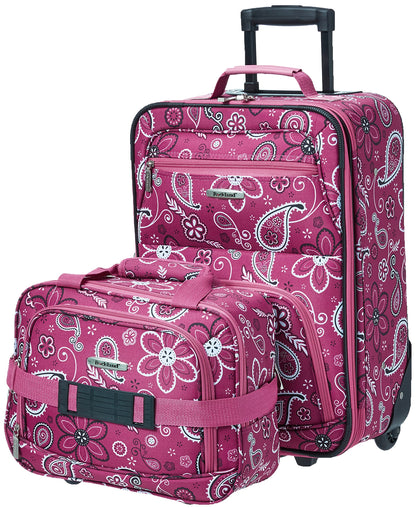 Rockland Expandable Dot Luggage Set - 2 Piece