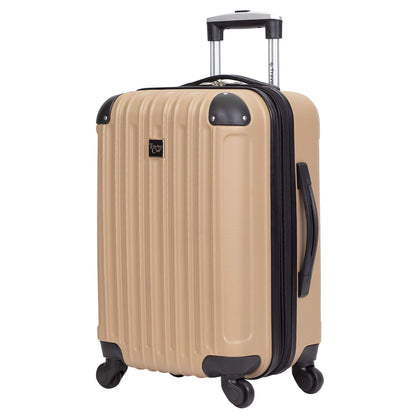 Rose Gold Hardside Luggage Set - 4-Piece Travel Kit