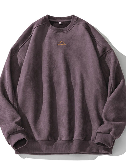 Men's Full Size Round Neck Long Sleeve Sweatshirt Plus Size - Premium Men's Sweatshirts from Trendsi - Just $52.48! Shop now at Handbags Specialist Headquarter