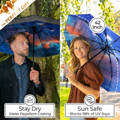 TUMELLA Elite Windproof Travel Umbrella