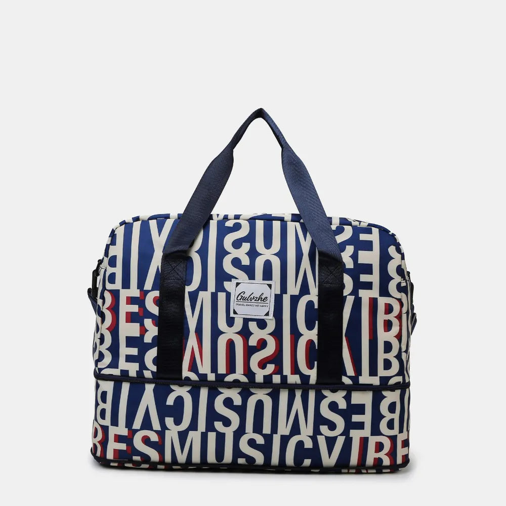 Oxford Cloth Printed Travel Bag - Premium travel-bag from Trendsi - Just $44.99! Shop now at Handbags Specialist Headquarter