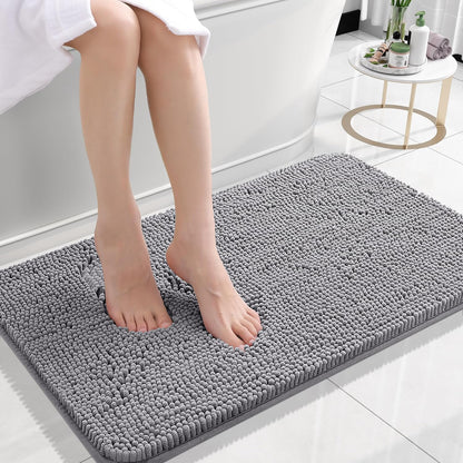 OLANLY Luxe Chenille Bath Mat - Quick Dry & Soft