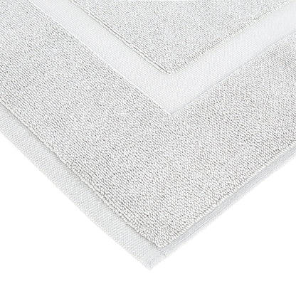 Soft Silver Banded Bath Rug Mat - Handbags Specialist Headquarter
