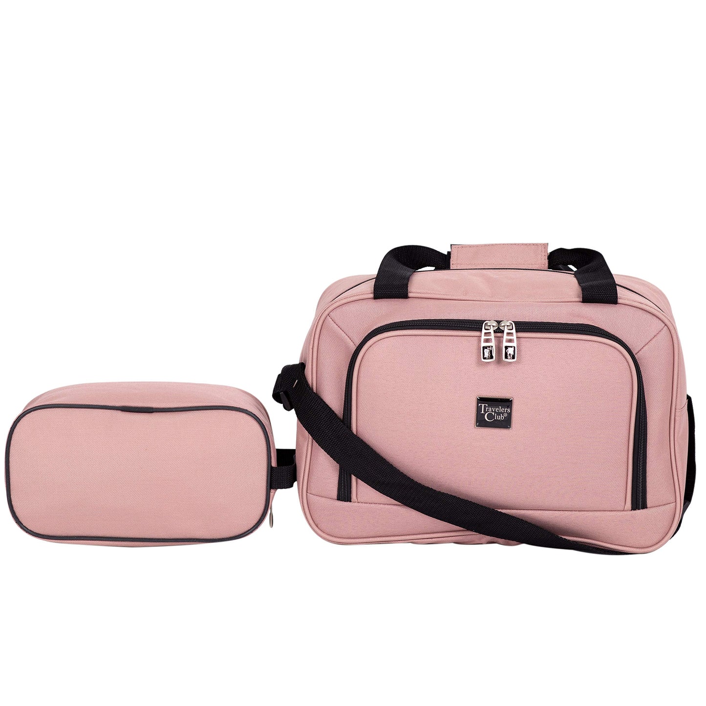 Rose Gold Hardside Luggage Set - 4-Piece Travel Kit