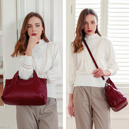 Iswee Luxe Leather Women's Medium Shoulder Tote